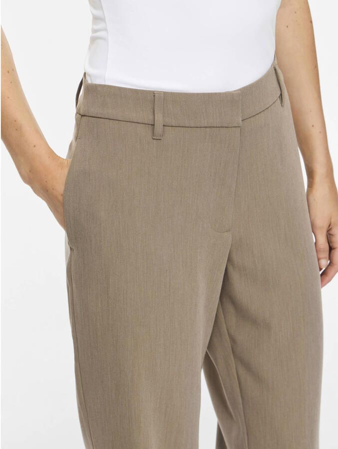 VILA wide leg casual broek beige - Foto 2
