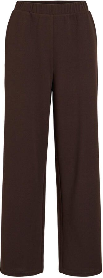 VILA wide leg casual broek bruin