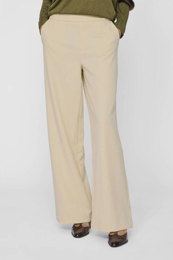 VILA wide leg high waist casual broek