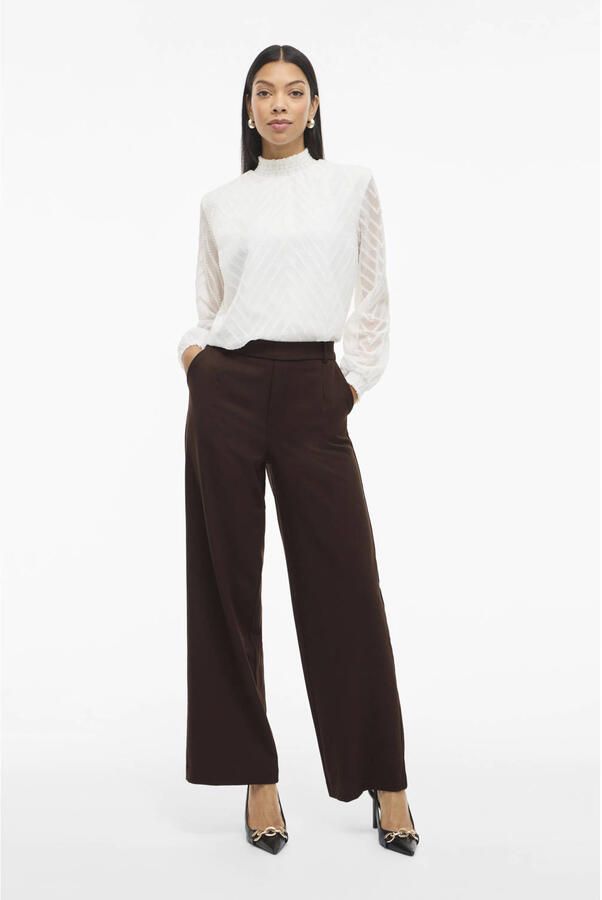 VILA wide leg high waist casual broek - Foto 2