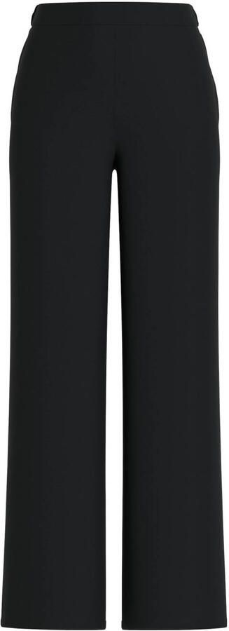 VILA wide leg regular waist casual broek zwart