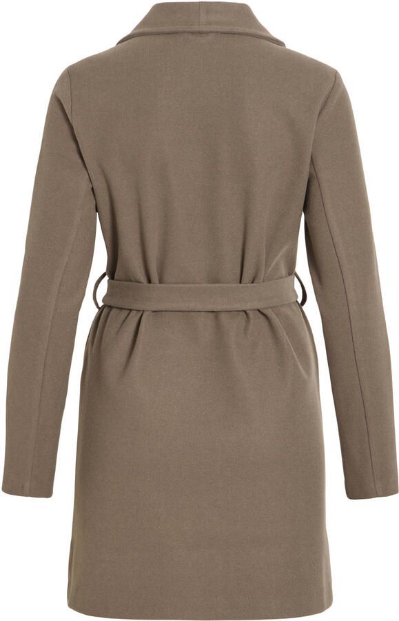 Vila Korte jas VICOOLEY COLLAR BELT COAT NOOS