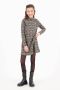 Vingino A-lijn jurk Paula met all over print groen zand lila - Thumbnail 2