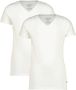 VINGINO basic T-shirt set van 2 wit Jongens Stretchkatoen V-hals Effen 158 164 - Thumbnail 2