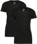 VINGINO basic T-shirt set van 2 zwart Jongens Stretchkatoen V-hals Effen 122 128 - Thumbnail 2