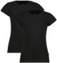 VINGINO basic T-shirt set van 2 zwart Meisjes Stretchkatoen Ronde hals 110 116 - Thumbnail 2