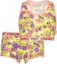 Vingino bh-top + short met bloemenprint geel roze - Thumbnail 2