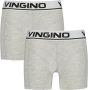 VINGINO boxershort set van 2 grijs melange Jongens Stretchkatoen Effen 122 128 - Thumbnail 1