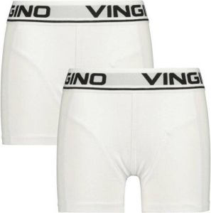 Vingino boxershort set van 2 wit