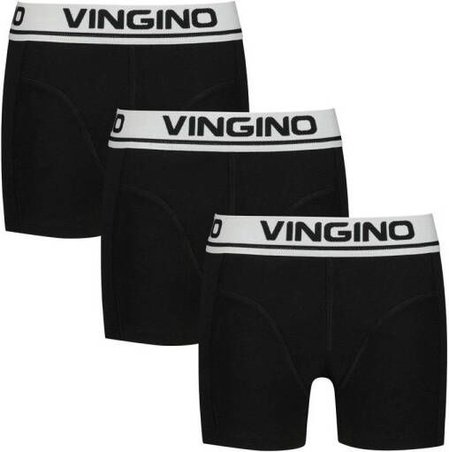 Vingino boxershort set van 3 zwart