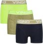 Vingino boxershort set van 3 zwart olijfgroen limegroen - Thumbnail 2