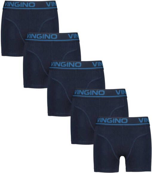 Vingino boxershort set van 5 donkerblauw