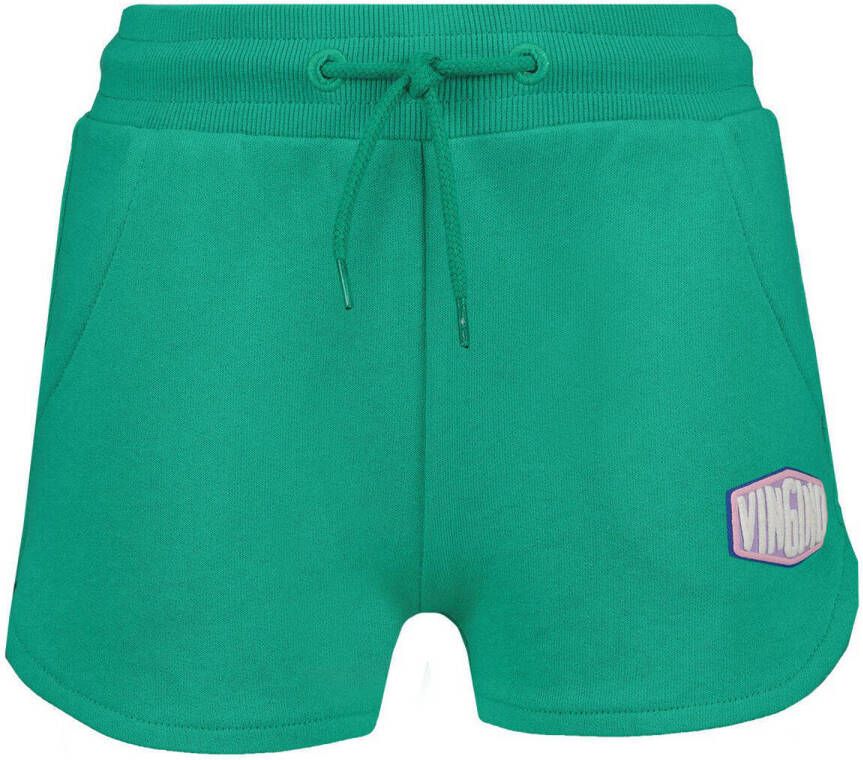 VINGINO casual short met logo groen Korte broek Meisjes Katoen Logo 116