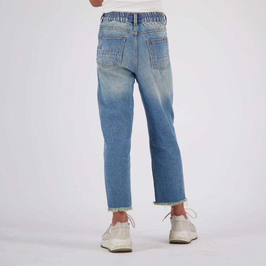 Vingino cropped loose fit jeans CHIARA WAISTBAND tinted mid blue