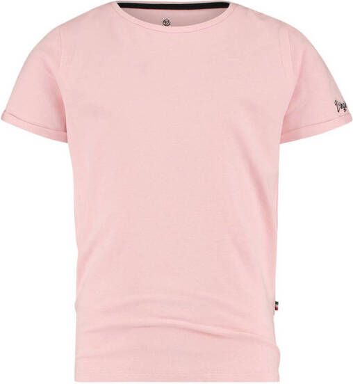 VINGINO Essentials basic T-shirt lichtroze Meisjes Stretchkatoen Ronde hals 116