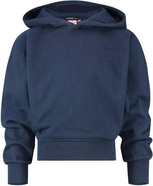 VINGINO Essentials hoodie donkerblauw Sweater Effen 104