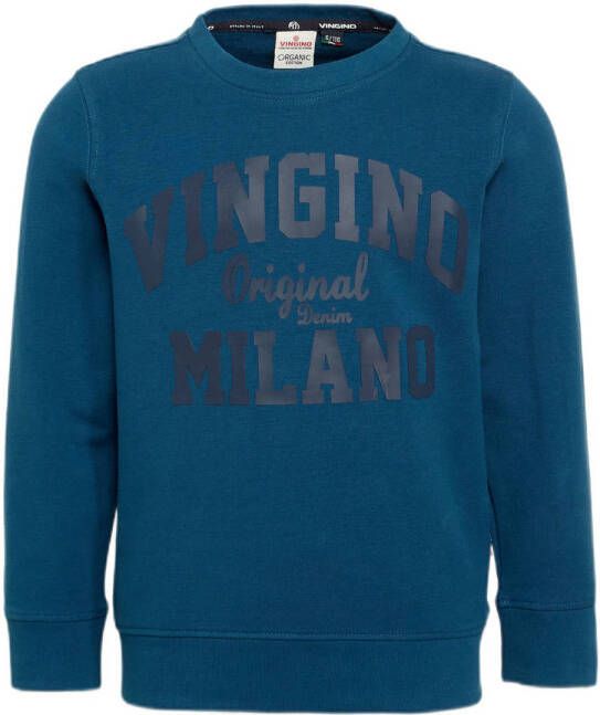 VINGINO Essentials sweater helderblauw Effen 104