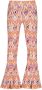 VINGINO flared broek SAMIRA met all over print oranje lila wit Meisjes Stretchkatoen 164 - Thumbnail 2
