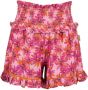 Vingino gebloemde high waist loose fit short Rila roze - Thumbnail 1