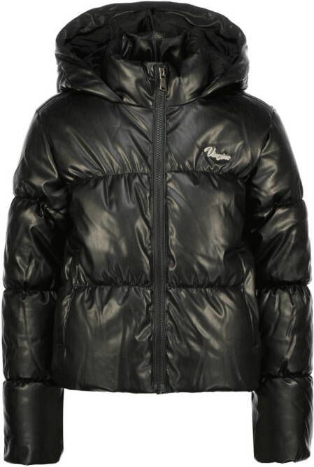VINGINO gewatteerde winterjas Teather zwart Meisjes Polyester Capuchon 128