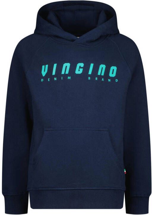 Vingino hoodie met logo donkerblauw