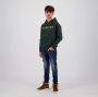 VINGINO hoodie met logo donkergroen Sweater Logo 128 - Thumbnail 1