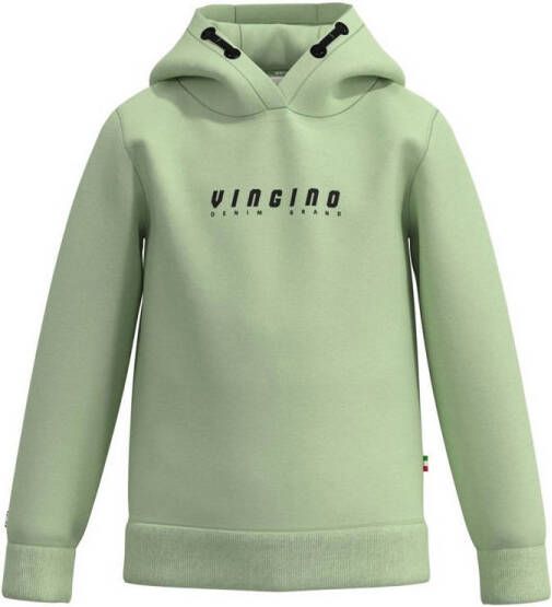 Vingino hoodie met logo lichtgroen