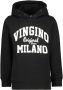 VINGINO hoodie met logo zwart Sweater Logo 140 | Sweater van - Thumbnail 1