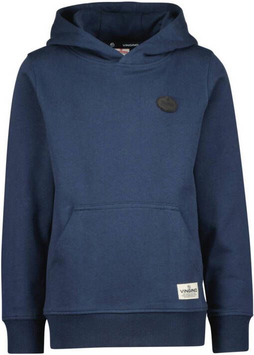 Vingino hoodie MURFO met backprint donkerblauw