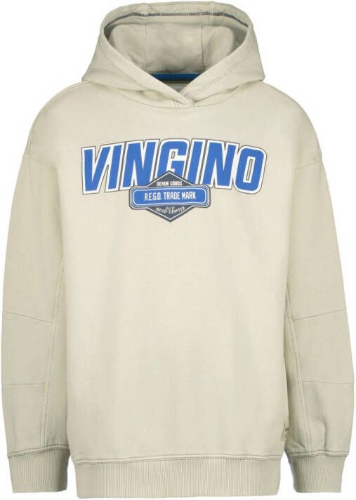 VINGINO hoodie Neoh met logo grijs Sweater Logo 140