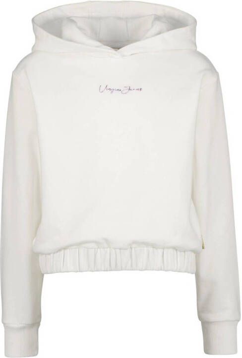 VINGINO hoodie NOLIVIA met tekst wit Sweater Tekst 116