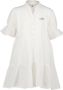VINGINO jurk wit Meisjes Katoen V-hals Effen 128 - Thumbnail 1