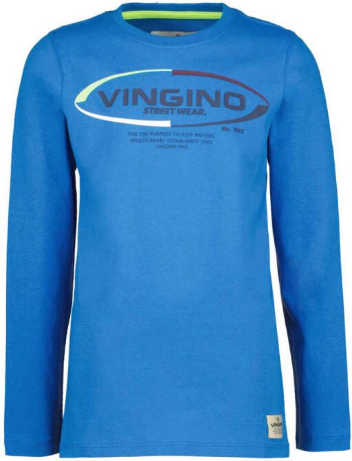 Vingino longsleeve Jaeson met logo blauw