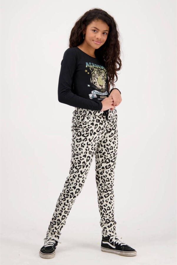 Vingino longsleeve Jamiella met printopdruk zwart