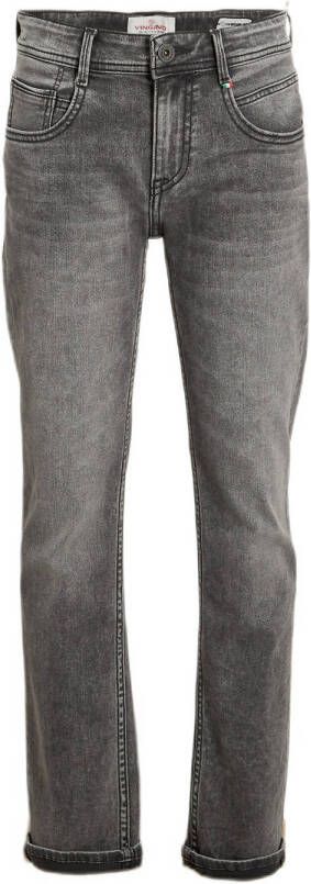 VINGINO regular fit jeans dark grey vintage Grijs Jongens Katoen 146