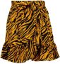 Vingino rok met zebraprint en ruches oker zwart - Thumbnail 1