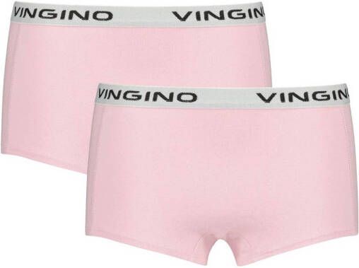 VINGINO shorts set van 2 lichtroze Slip Meisjes Stretchkatoen Effen 134 140