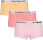 VINGINO shorts set van 3 roze koraalroze geel Slip Meisjes Stretchkatoen 134 140 - Thumbnail 2
