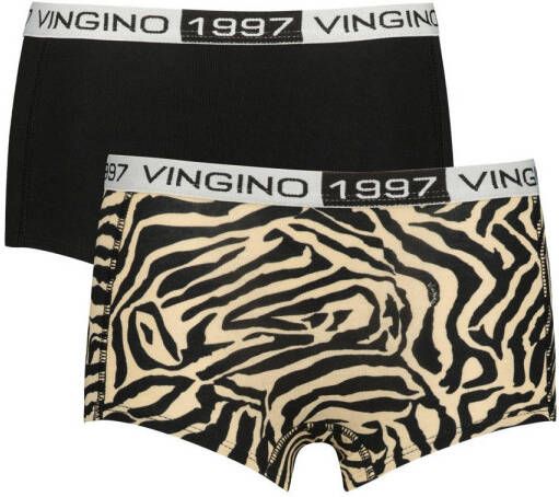 Vingino shorts set van 2 zwart ecru