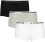 VINGINO shorts- set van 3 grijs melange zwart wit Slip Meisjes Stretchkatoen 122 128 - Thumbnail 2