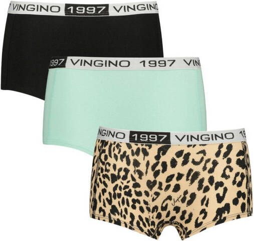 Vingino shorts set van 3 mintgroen bruin zwart