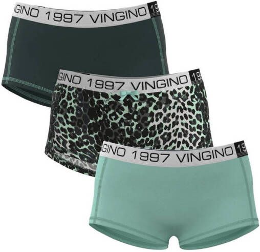 Vingino shorts set van 3 mintgroen grijs