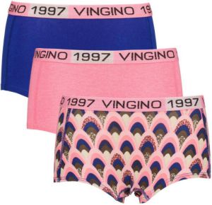 Vingino shorts set van 3 roze blauw