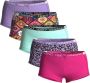 VINGINO shorts set van 5 lila fuchsia multicolor Slip Paars Meisjes Stretchkatoen 146 152 - Thumbnail 1