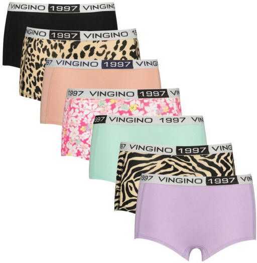 Vingino shorts set van 7 lila mintgroen zalm