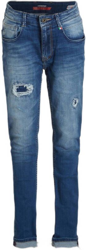 VINGINO skinny jeans Alessandro crafted old vintage Blauw Jongens Stretchdenim 116