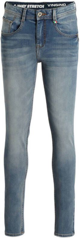 VINGINO skinny jeans ALFONS blue vintage Blauw Jongens Stretchdenim 158