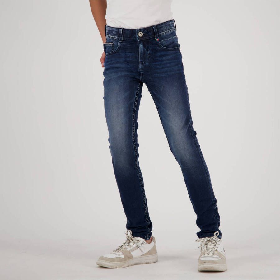 VINGINO skinny jeans Alfons deep dark Blauw Jongens Stretchdenim 158