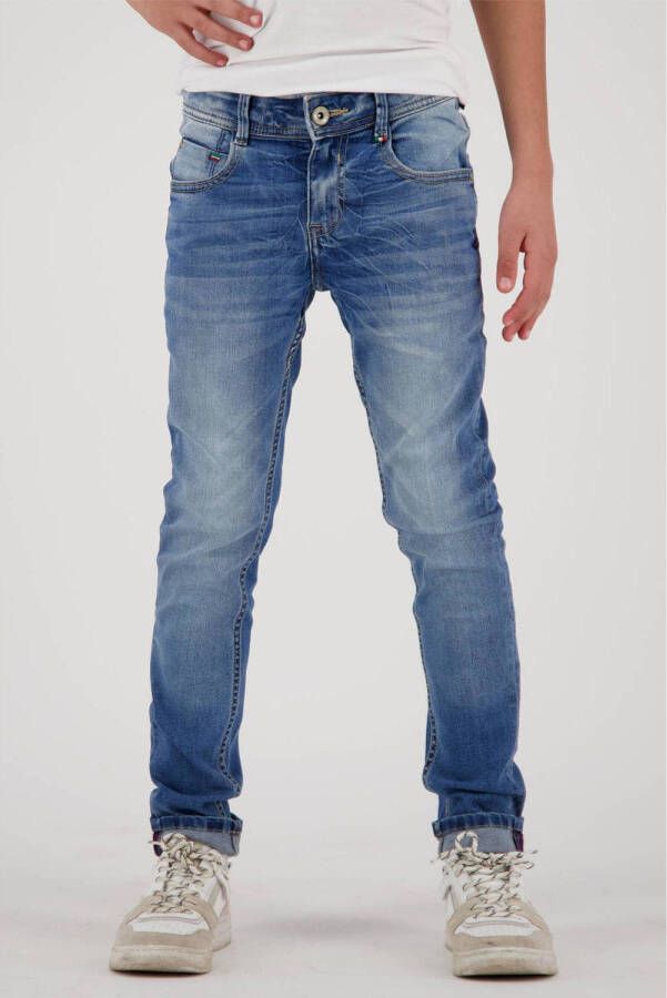 VINGINO skinny jeans Anzio Basic blue vintage Blauw Jongens Stretchdenim 140