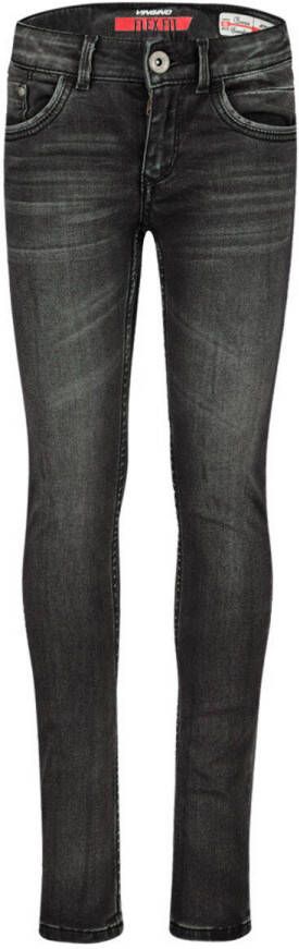 VINGINO skinny jeans BERNICE dark grey vintage Grijs Meisjes Katoen Effen 116